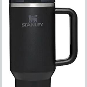 Stanley White Travel Mug with Black Lid
